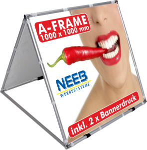 AFrame Bannerrahmen Pop Up 1 x 1 m