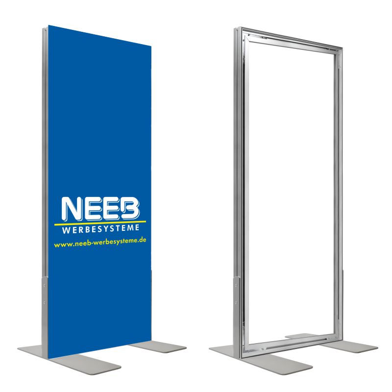 Textilspannrahmen Stand Mit Textilbanner Druck